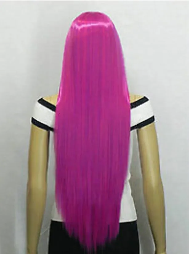 charming 80cm long purple STRAIGHT Cosplay hair full wig