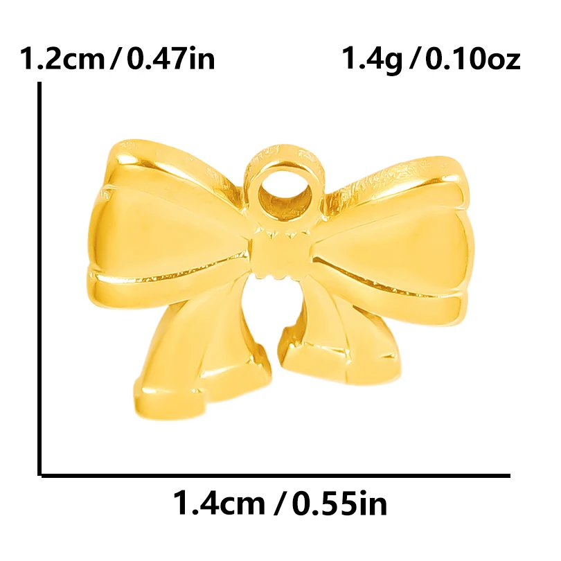 Echt vergoldet Mode Kpop Piercing Schmuck Mädchen Schleife Blume Herz Anhänger Ohrring Edelstahl Creolen für Frauen – Detail 13
