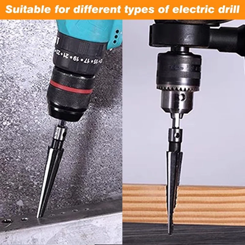 A53Q-Bridge Pin Hole Reamer,3-13Mm(1/8-1/2Inch)&5-16Mm(1/2-5/8 Inch)T Handle Taper Reamer Set,Pin Hole Handle Tapered Reamers