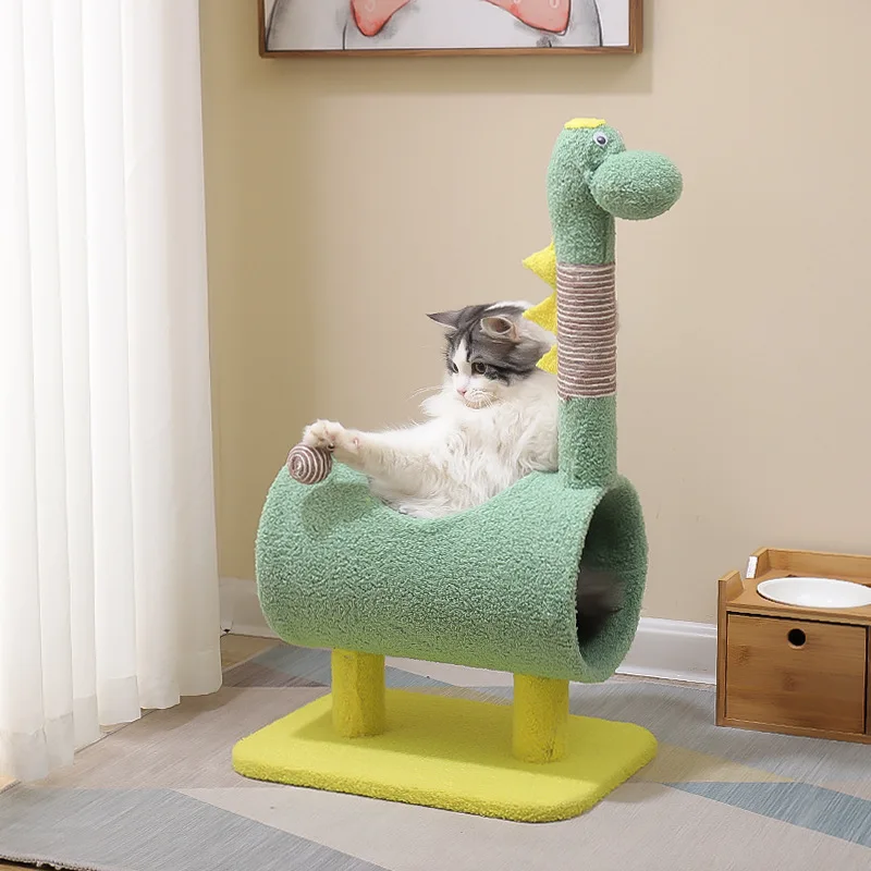 New Kitten Scratching Pet Cat Tree House Condo Climbing Scratcher Toys for Cats Jumping Multi-Level Tower Furniture Cats Comfort