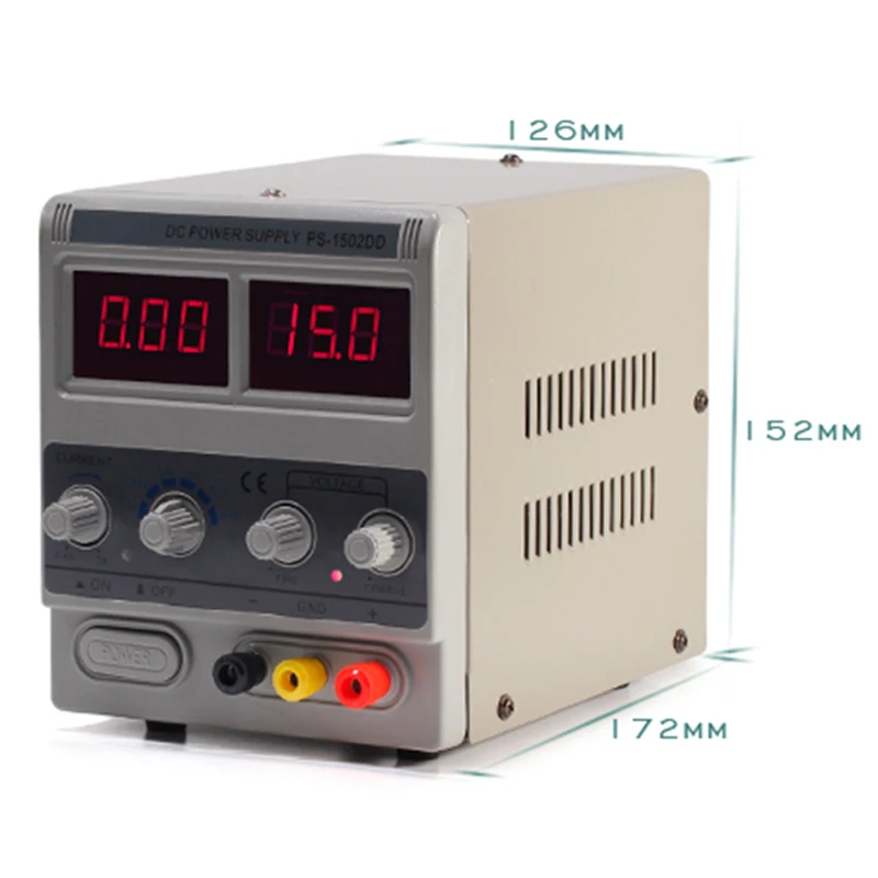 Adjustable DC Regulated Power Supply Digital Display Small Size Mobile Phone Repair DIY Kit 12V 15V 2A Mobile Phone Repair Pow