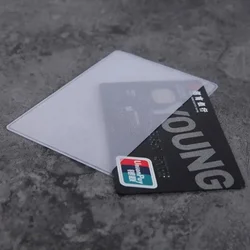 10pcs/lot Transparent Card Protector Sleeves Bank Bus Waterproof ID Card Document Case Business Credit Card Cover Purse Bags