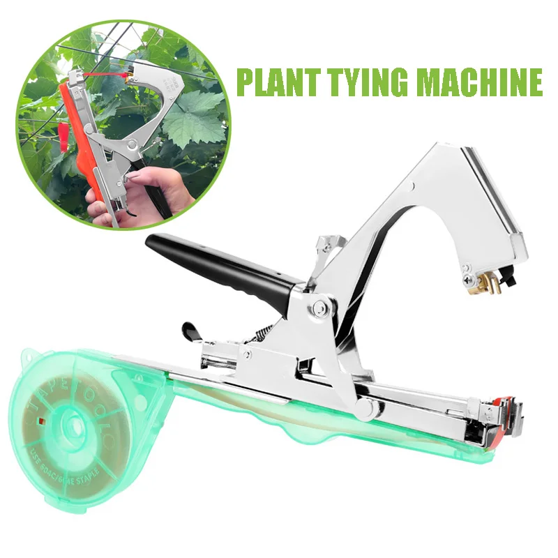 Hand Held Plant Tying Machine Manual Garden Tapener Tool for Binding Vegetable Flower Vine Support with Tape