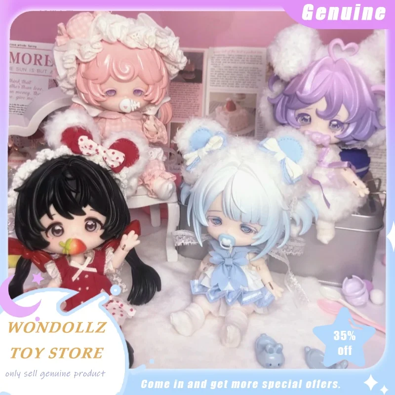 

Genuine In Stock 1/12 Bjd Come4free Bonnie 14cm Milk Cake Dream Puff Series Blind Box Kawaii Action Figure Model Girls Gifts