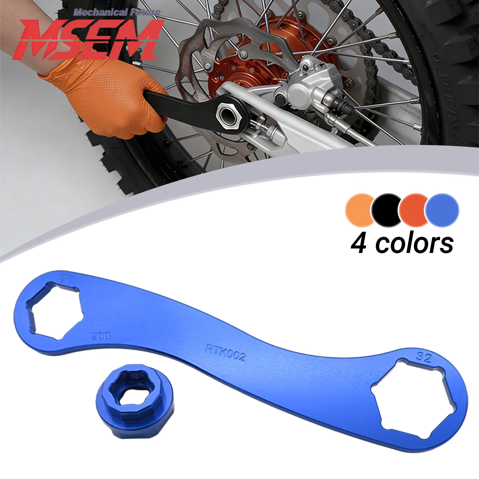 For KTM150-500 XC/SX/XCF/SXF/EXC/EXCF Husqvarna 150-450 FC/FX/TX/TC 17-27-32MM Front Rear Wheel Removal Axle Wrench Tool Spanner