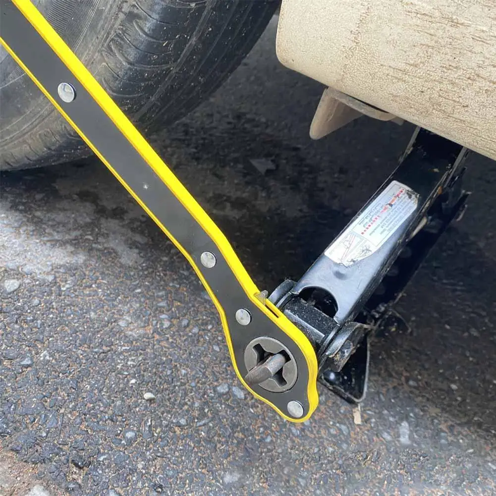 Labor-saving Ratchet Wrench Ferramentas de Reparação de Carro Lug Roda Punho Tesoura Pneu de Garagem