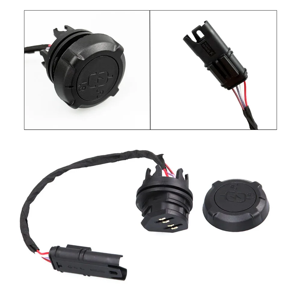 12V Motorcycle Back Luggage Rack Tail Support USB Charger Socket Adapter For BMW For R1300GS 2023+ For C400X For C400GT 2025+