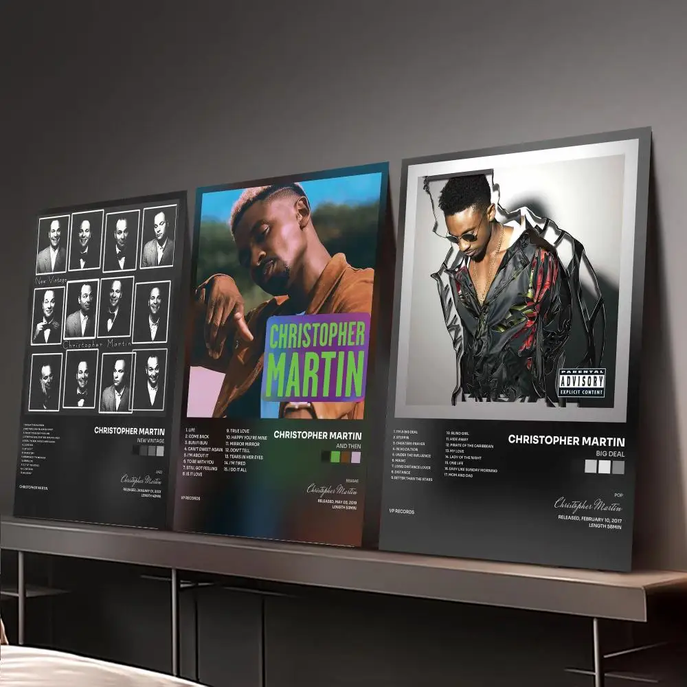 Singer C-Christopher Martin Poster Home Wall Decoration Artwork for Bedroom Office Living Room Interior Display