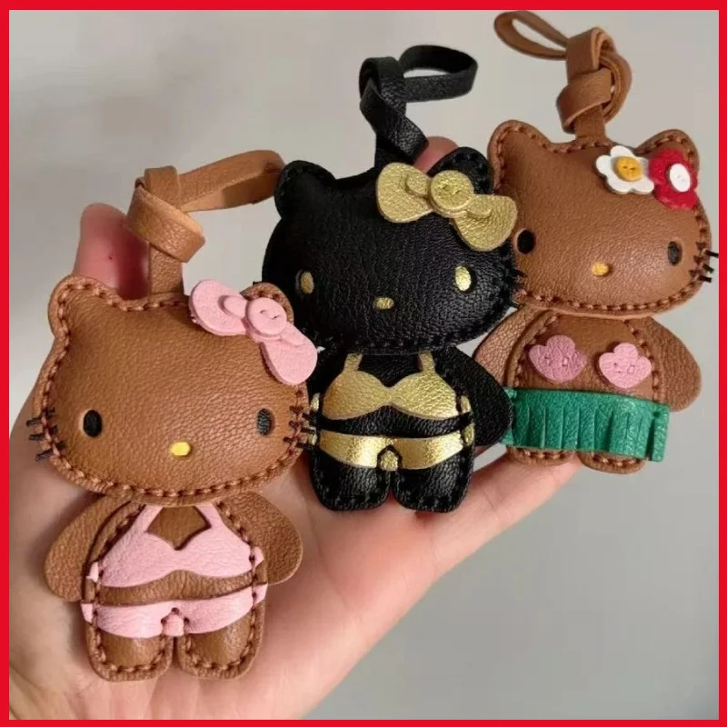 Niedlicher Kätzchen-Plüsch-Schlüsselanhänger, PP-Baumwolle gefüllt, schwarz, hochwertiges Cartoon-Tier-Rucksack-Anhänger, Geldbörsen-Anhänger, dekoratives Geschenk