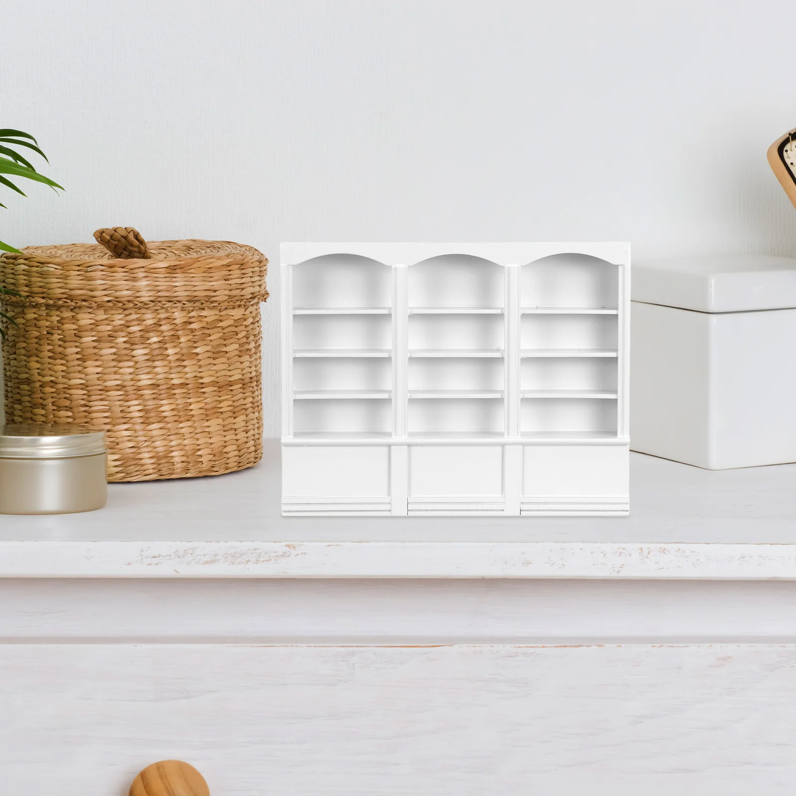 1pc Bookcase Creative Practical Mini Cabinet For House Display Shelf Mini Furniture Accessory Decorative Small Storage