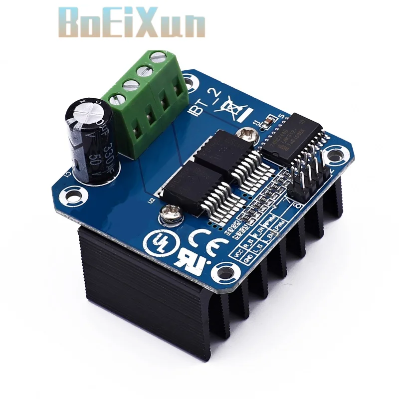 

Double BTS7960 Stepper Motor Driver Module BTS7960B DC 43A PWM Motor Stepper Driver Module H-Bridge For Arduino Smart Car