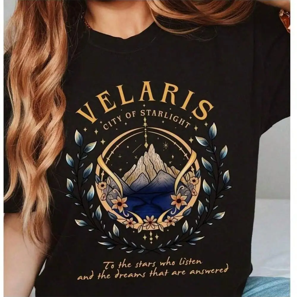 Velaris City Of Starlight, Night Court Shirt, SJM Merch, Plus Size Women Clothes ,Graphic Tee,Tops,Court Of Dreams Bookish, Rhysand TeeSuitable B