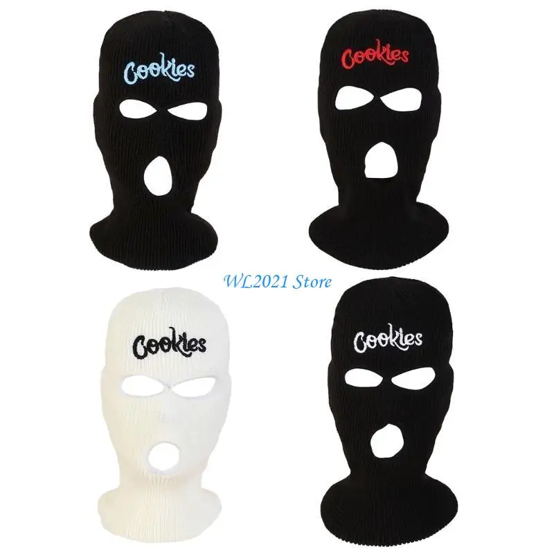 

G5GC 3 Hole Knitted Full Face Cover Ski Mask Balaclava Three Hole Mask Winter