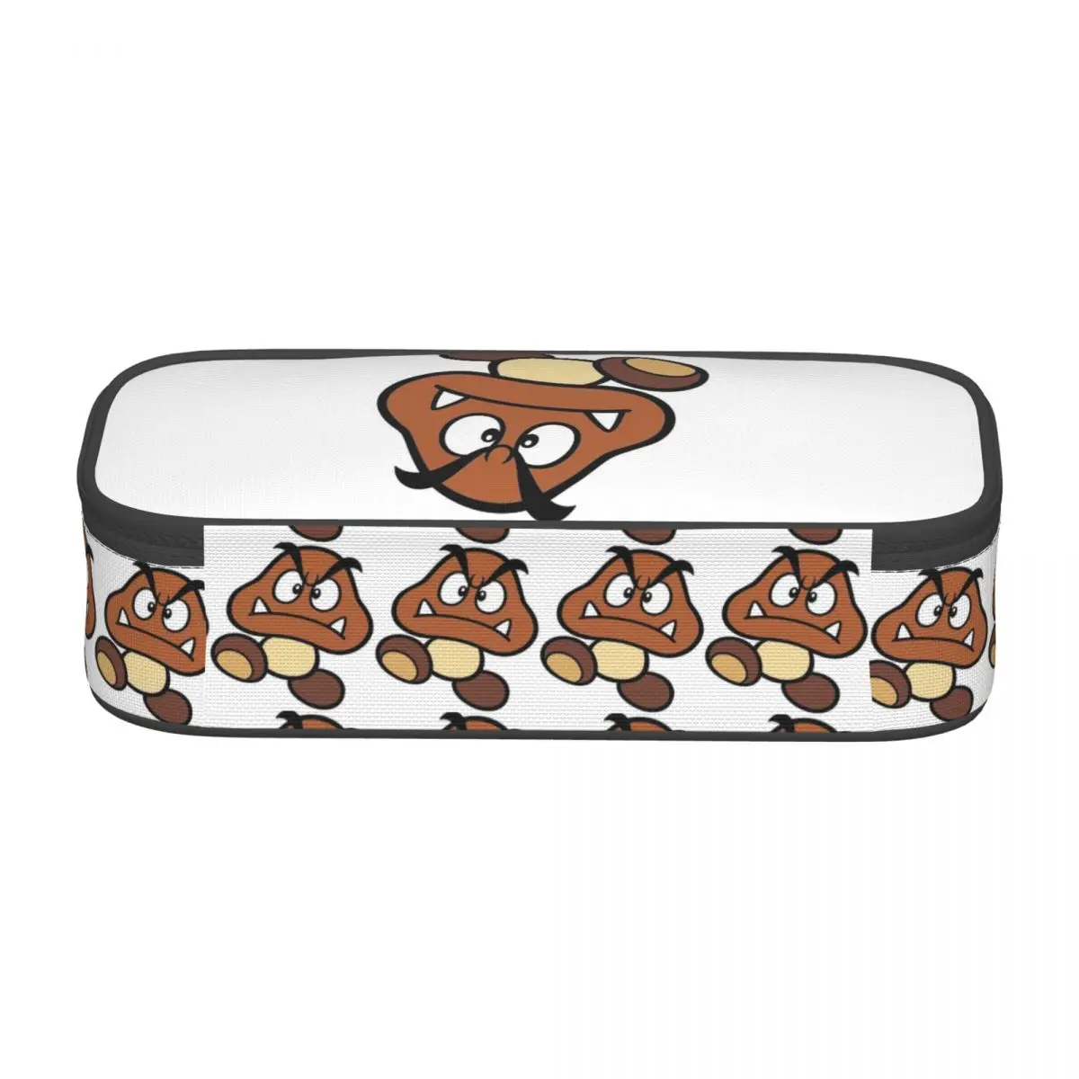 

Cartoon Game Goomba Face Pencil Case Pen Holder Storage Stationery Supplies Large Capacity Pen Box Pencil Bag for Kids
