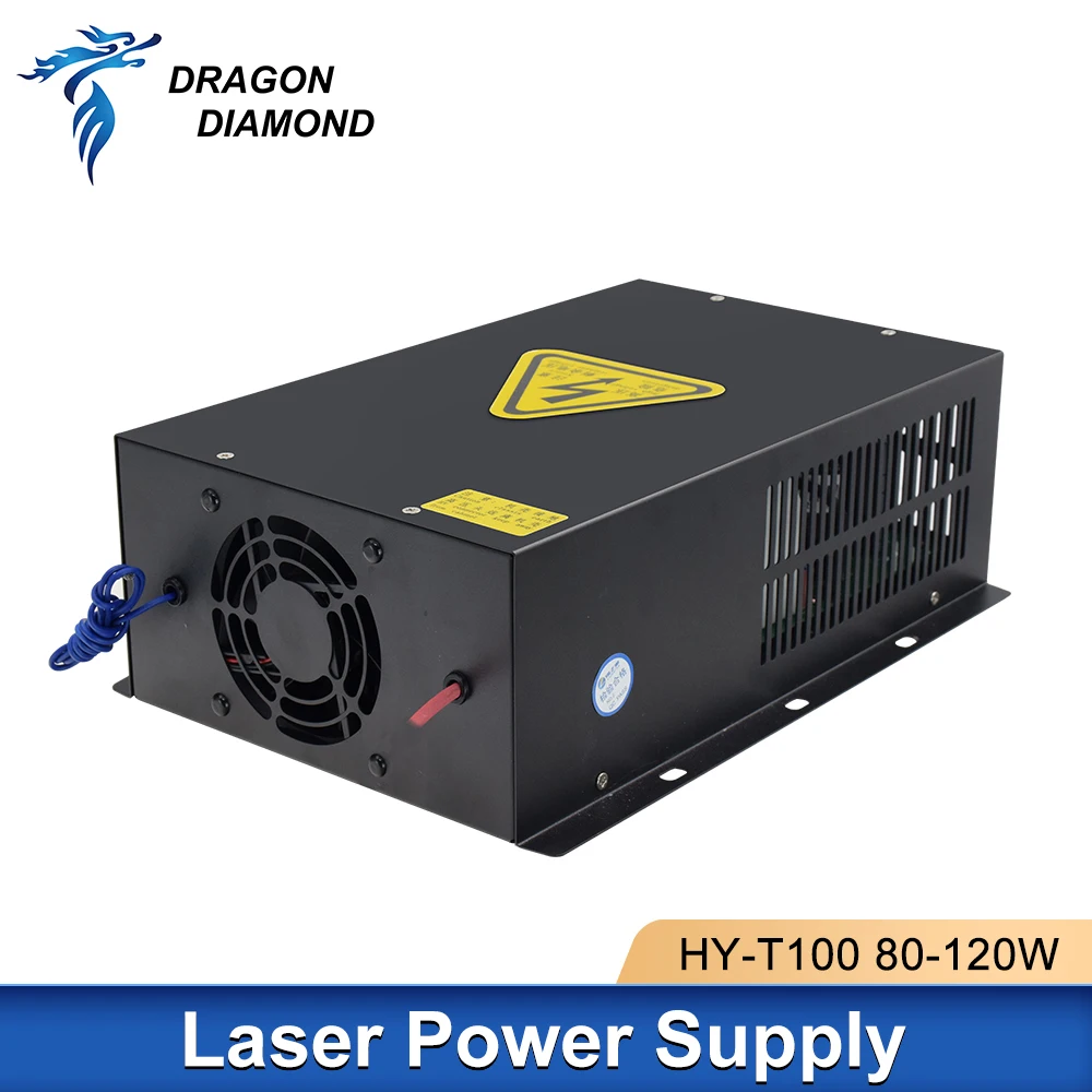 Original HY T100 Co2 Laser Power Supply 100-120W Laser Source For 80W 100W Co2 Laser Tube Laser Engraving Cutting Machine