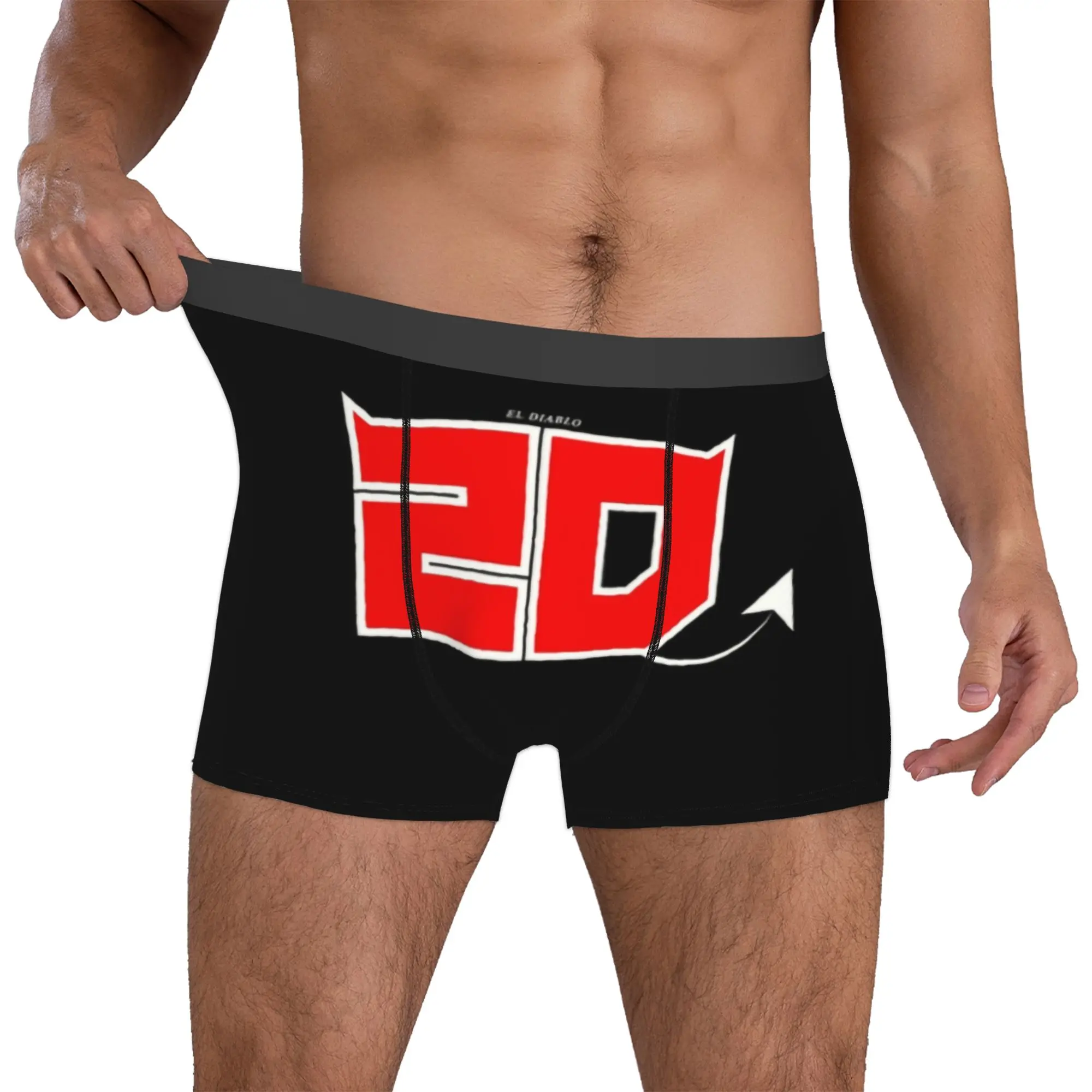 Motorcycle Rider Fabio Quartara Boxers Shorts Mens El Diablo Number 20 Briefs Underwear Fashion Underpants