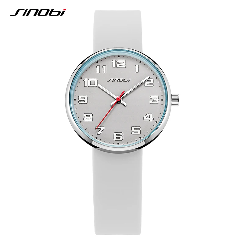 SINOBI-Montres de sport étanches pour femmes, montres-bracelets à quartz pour dames, design créatif, cadeaux féminins, horloge de mode, nouveau