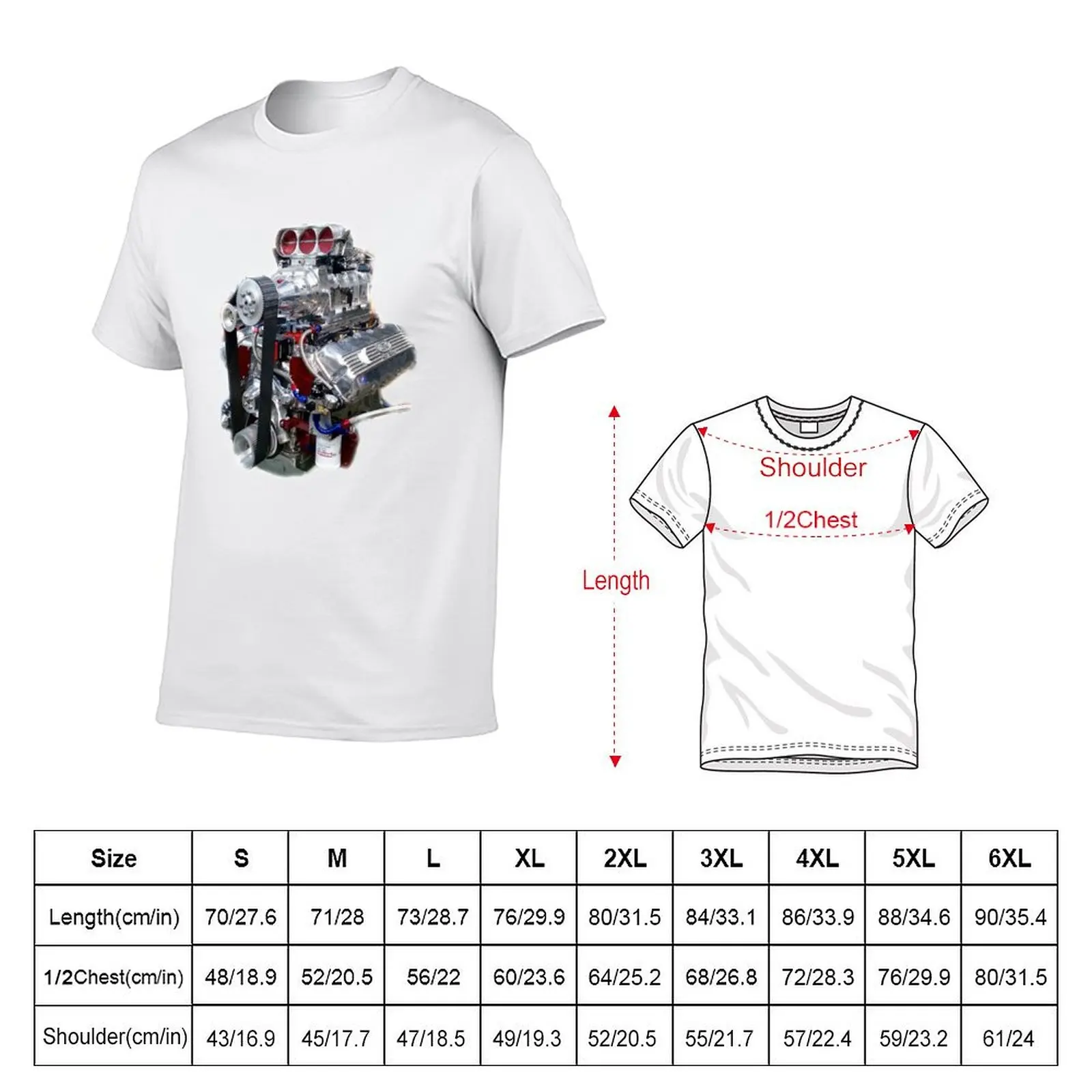 Blower Motor T-Shirt Breathable Basic Cotton T-Shirt