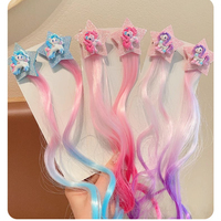 My Little Pony Colorful Hair Extensions - 2025 New Hair Clips for Girls, Princess Braid Accessories Gift Set