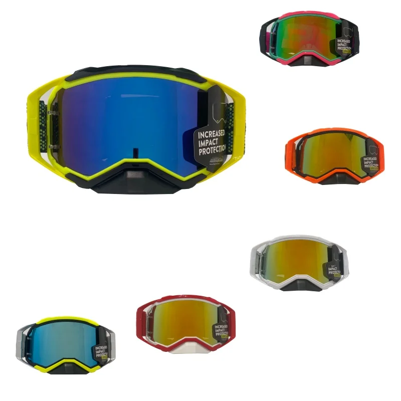 Anti-Distortion Safety Goggles Wind Resistant UV Blocking Outdoor MTB ATV Off Road Racing Glasses