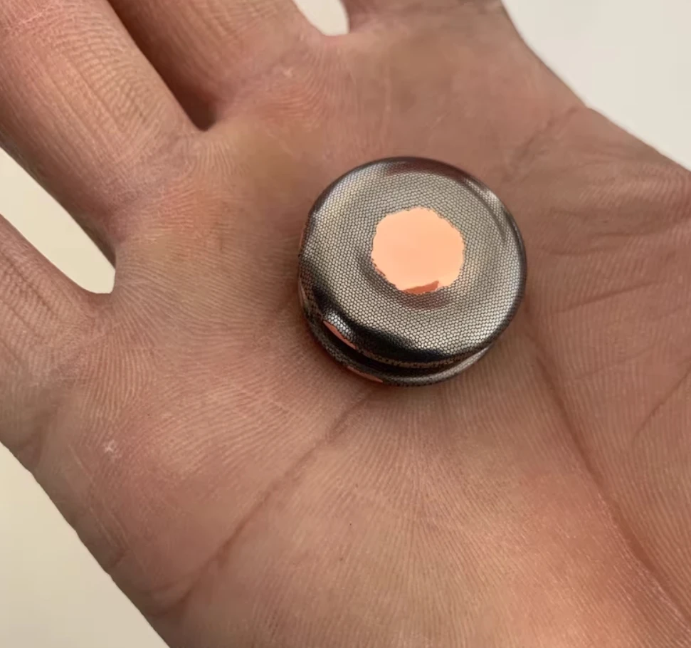 USED EDC sc 24.5*13.5mm button spinner fingertip gyroscope Decompression toys