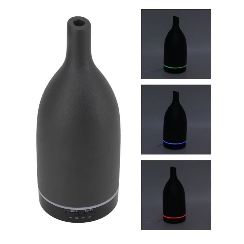 Ceramic Essential Oil Diffuser Ultrasound Aromatherapy Diffuser Quiet Waterless Auto Off Long Mouth For Home Office