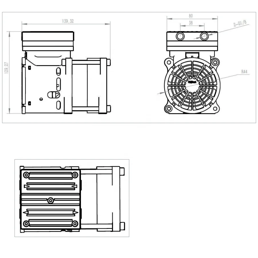 Factory Custom 220V 230 AC Mini Oil Free Diaphragm Vacuum Pump 110VAC Electric Gas Pump Small Diaphragm Air Pump For Robot