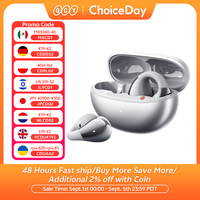 QCY Crossky C30S Open Ear Wireless Earphones Hi-Res with LDAC Ear Clip Earbuds Bluetooth 6.0 Clip On OWS Sports Headphones 40Hrs