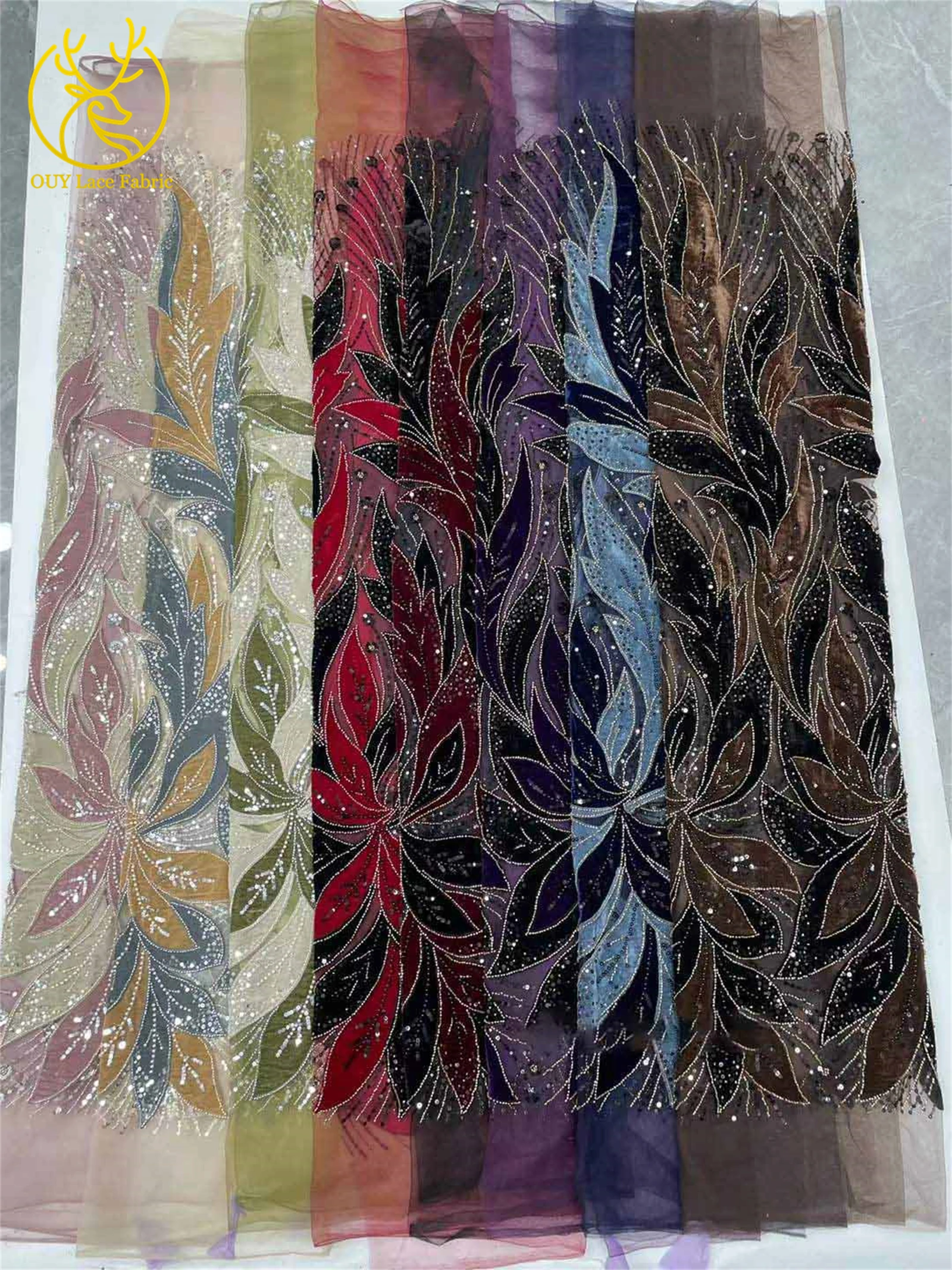 قماش دانتيل مخملي ترتر فرنسي فاخر 2025 جودة عالية نيجيري أفريقي مطرز أقمشة الدانتيل فساتين حفلات الزفاف النسائية