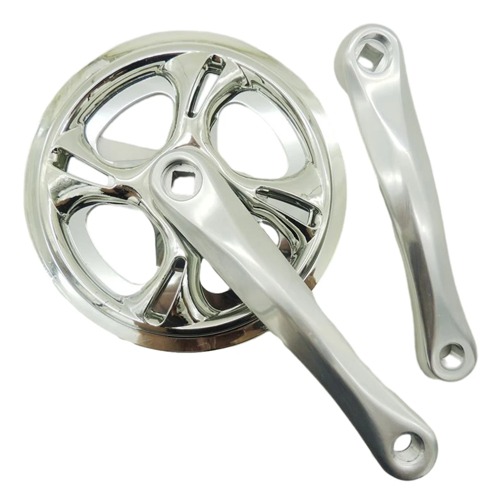 

Chainset Crank Crankset 175MM 3/32\" 42T Alloy Bicycle Chainwheel Fixie Fixie Road Silver Single Speed Druable