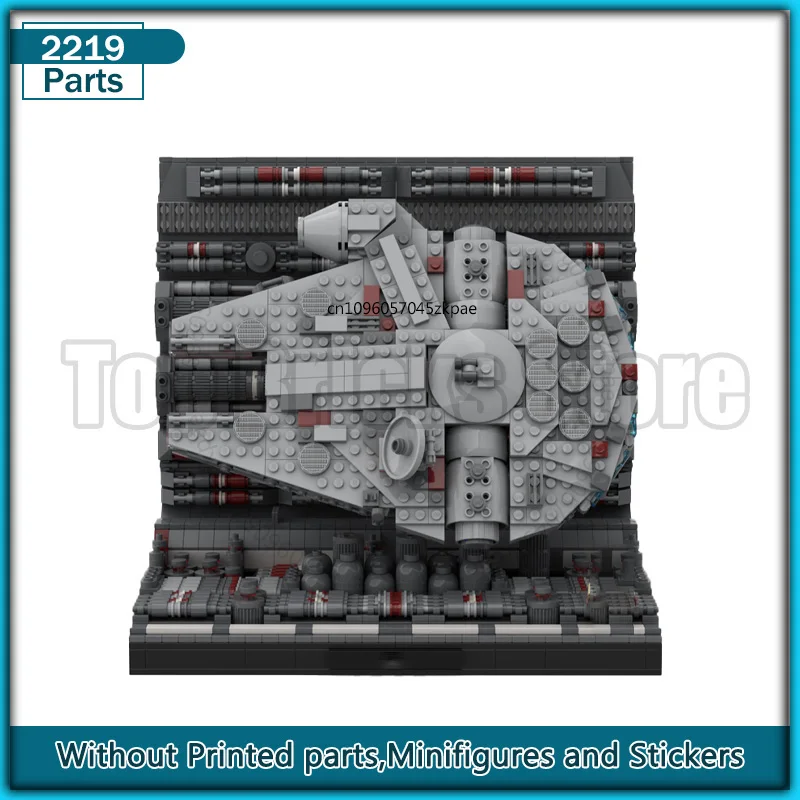 Episode Modulaire Display Serie Film Ruimteschip Starfighter MOC Bouwsteen Diorama Creatief Educatief Model Bakstenen Sets Speelgoed