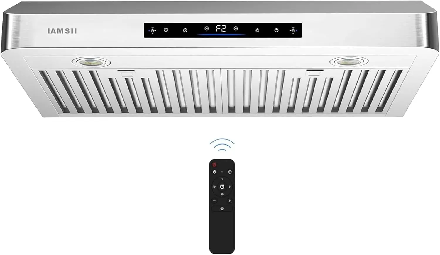 

Under Cabinet Ran Hood 30 Inch 900 CFM Stainless Steel Kitchen Stove Vent Hood with 4 Speed Exhaust Fan sture Sensing Touch Remo