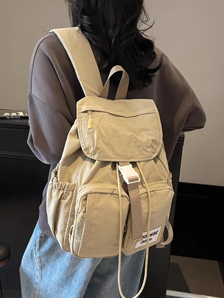 

Large Capaci Casual Korean Sle Student Bapa for Middle And High School Girls Faionable Lightweight Travel Bag