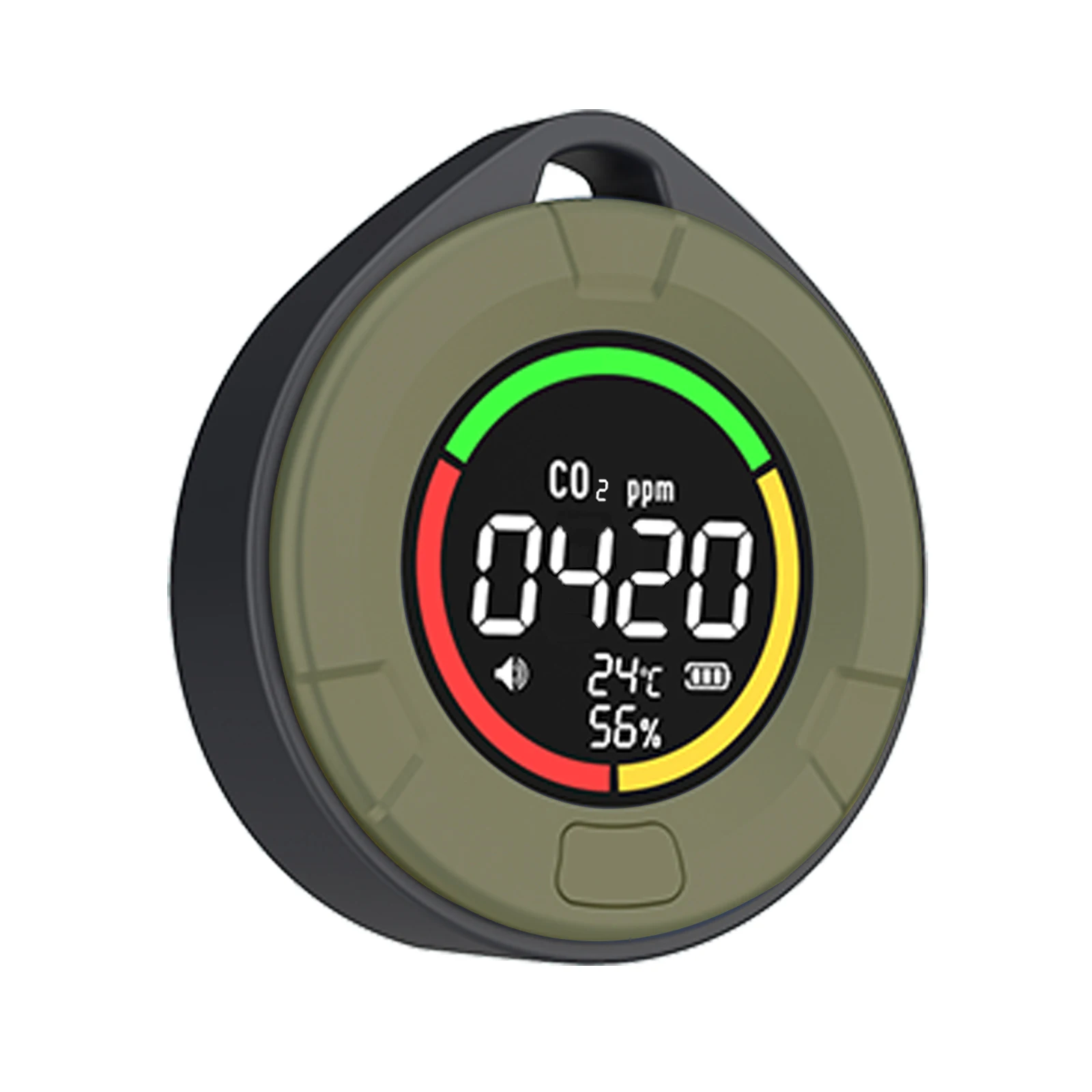 PTH-10C Mini CO2 Detector Infrared NDIR Sensor Carbon Dioxide Air Quality Monitor HD LED Screen TYPEC Charging for Camping Car