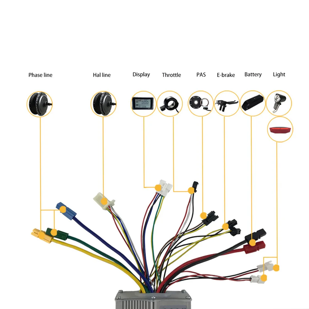 

36/48V 30A 1000W Dual Mode Hall Controller Display Speed Control Panel Set For Electric Scooter E-bike Electric Bicycle Parts