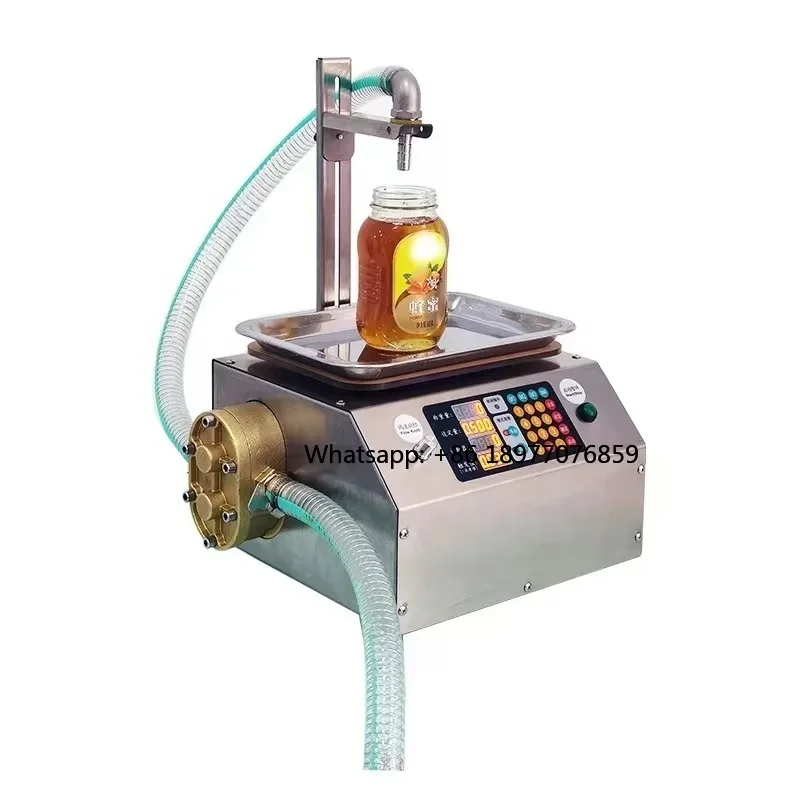Automatic 200ml Filling Machine For Honey Oil Thick Paste Edible Oil Glue Viscous Liquid-PLC Core Components For Beverages