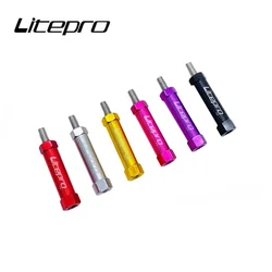Litepro Shelf Easywheel Extension Rod Hexagonal Folding Bike Rear Rack Telescopic Column 16G For Brompton Bicycle