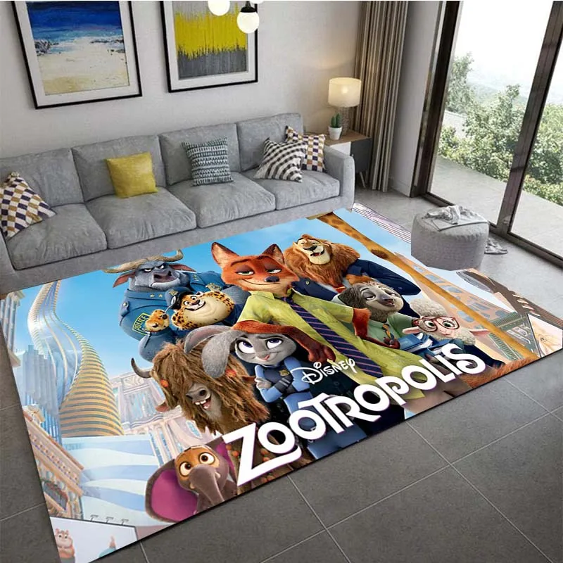 15 Sizes Crazy Animals City Couple Custom Living Room Carpets Non-slip Bedroom Floor Mat Fashion Birthday Gift Rug Indoor Rug