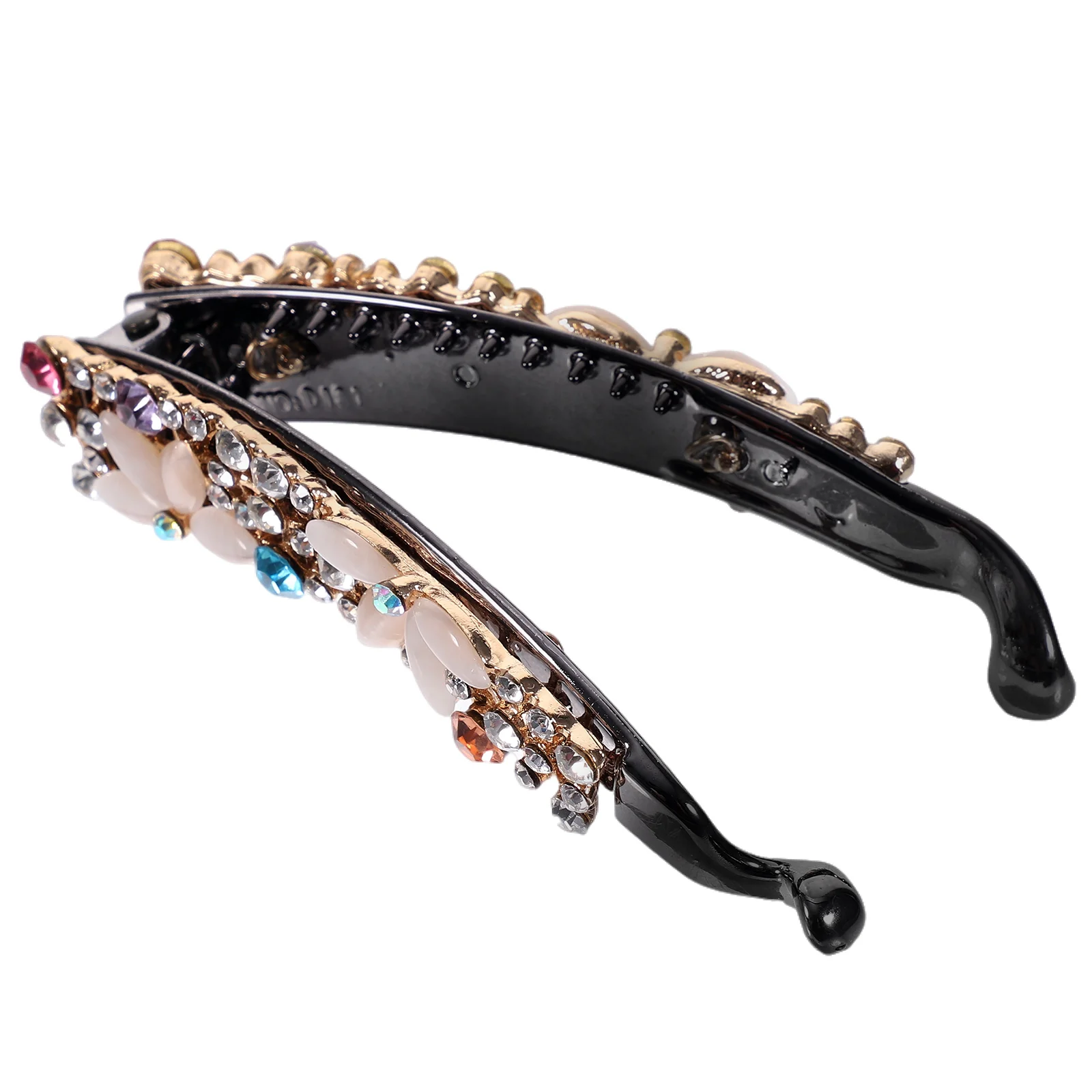 

Hair Clip 80s Accessories for Women Banana Clips Barrettes Thick Opal Styling Women's