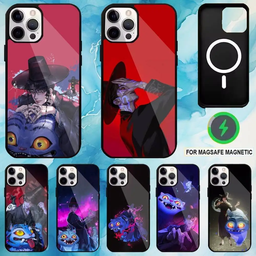 

KPop Demon Hunters Jinu Phone Case For iPhone17,16,15,14,13,12,11 Plus,Pro Max Magnetic For Magsafe Wireless Charging