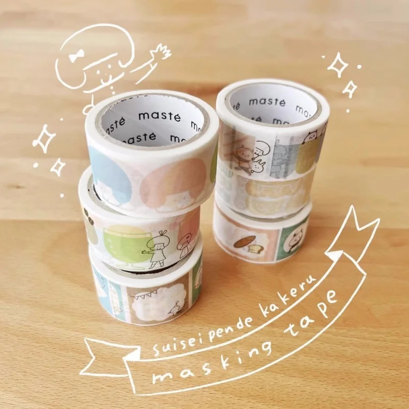 

Пользовательский. Импортированная из Японии лента Miz Macron Limited Edition Collab Washi, записываемая и можно разрезать