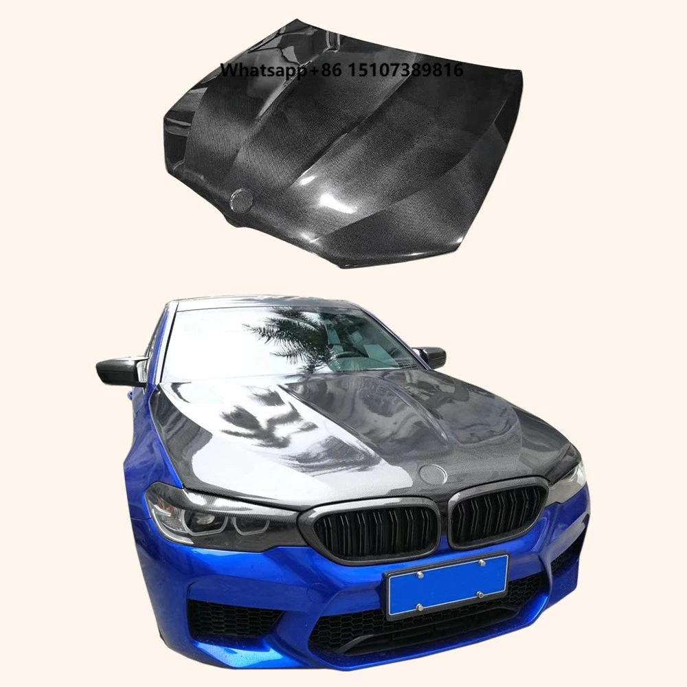 For 5 Series G30 2018-24 Sedan Carbon M5 Style Front Vented Cooling Hood