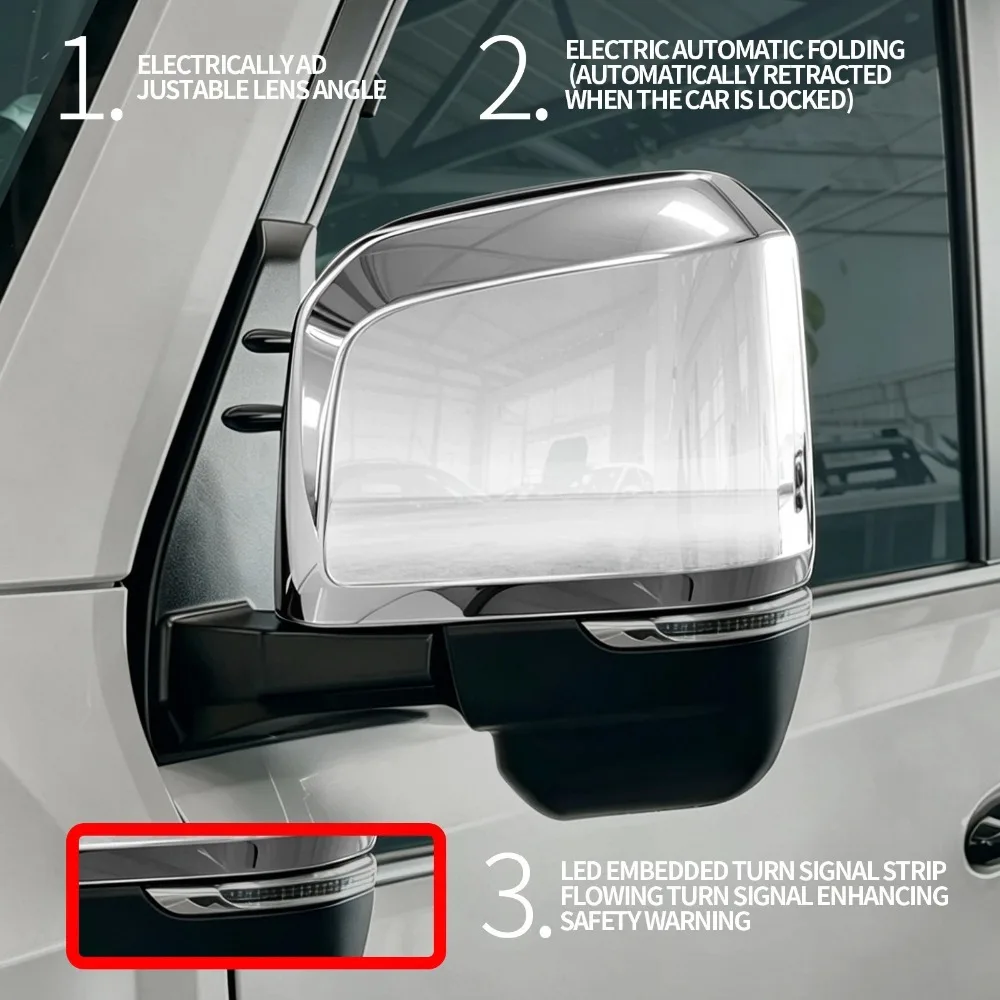 For Toyota Land Cruiser FJ 2026 Modified Rearview Mirror Assembly Upgrade Electric Rear View Mirror Reverse Mirror Accessories detail image 4