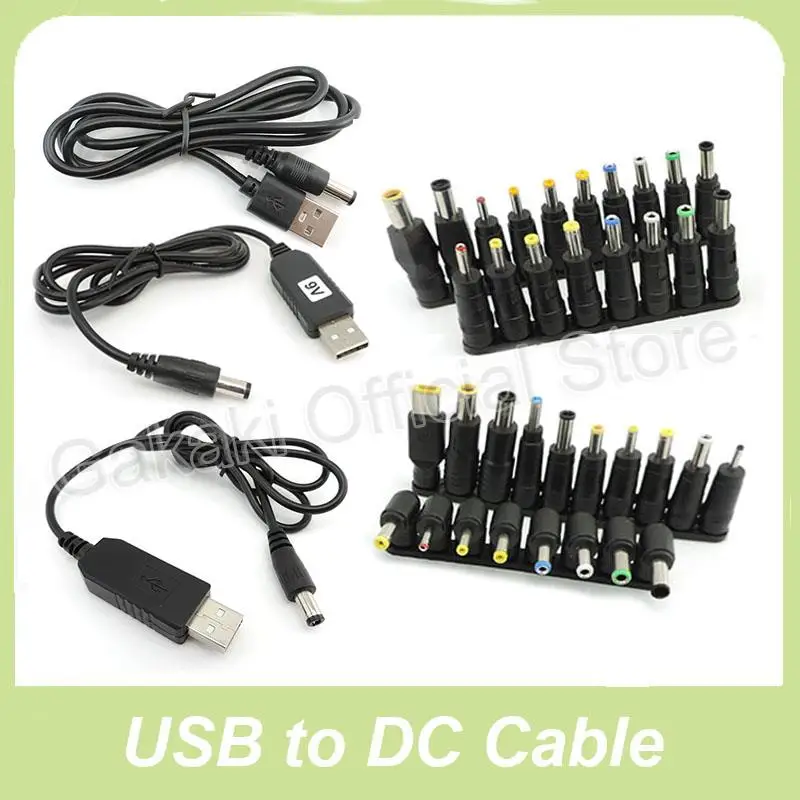 DC 5V do 9V 8.6V 12V 12.6V USB Power Boost Line Step UP Module Converter Cable 5.5x2.1mm Plug to DC Male Tips Adapter