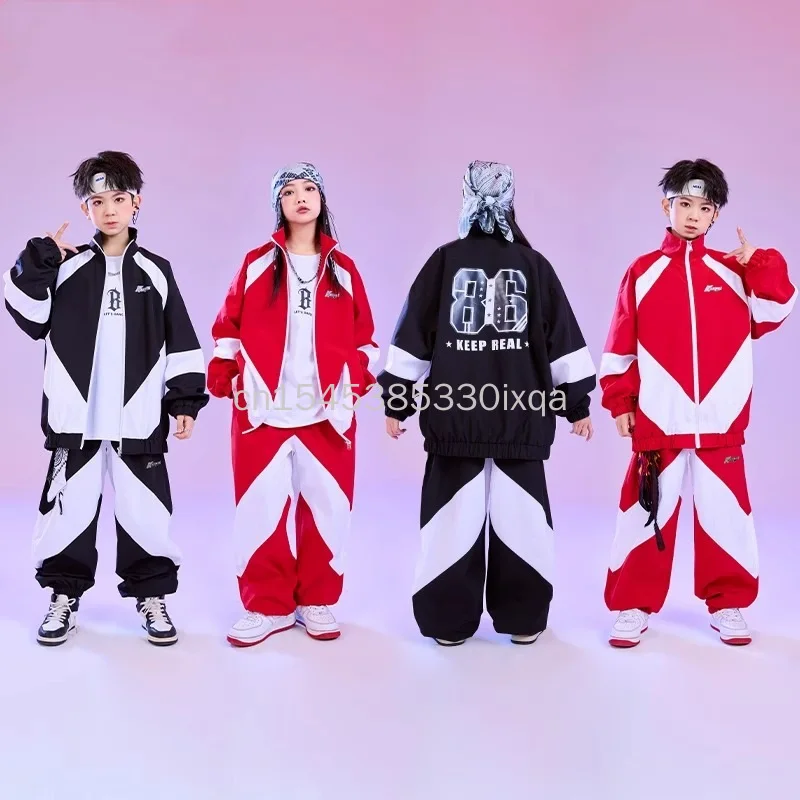 

Детская модная одежда для уличных танцев, комплект одежды для выступлений в стиле хип-хоп для мальчиков, одежда для выступлений на спортивные шоу, уличный стиль