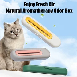 Cat Deodorizing Aroma Box Dopamine Colors Deep Purification Easily Removable No Hole Punch Physical Deodorization Pet Supplies