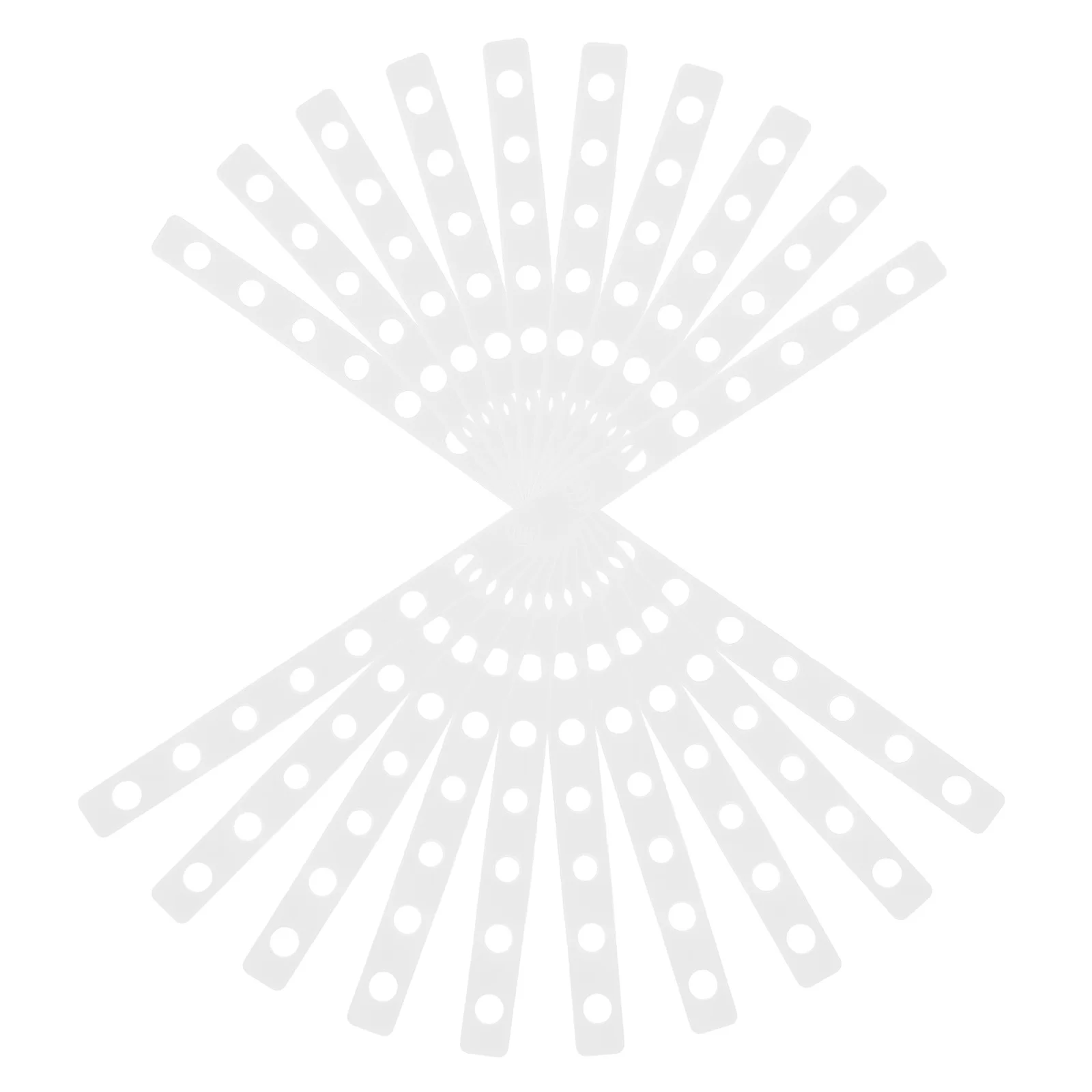 

12Pcs Multi-Hole Plastic Closet Hanger Strips Versatile Organizer Garment Clothes Display Connector Extender Strap