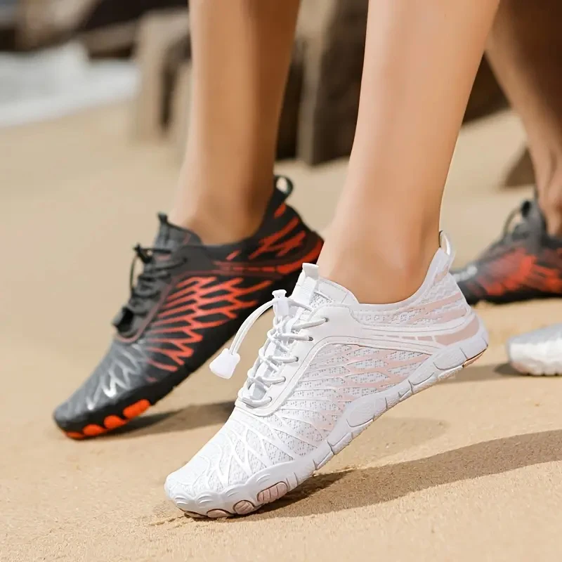 

Aqua Shoes 2025 Fashion Barefoot Water Shoes Anti-Slip Quick-Drying Outdoor Beach Upstream Wading Swimming Shoe Sneakers Unisex