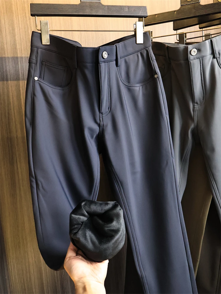 

Прямые повседневные брюки из технической ткани с четырьмя защитными штанинами, мужские уличные осенне-зимние мягкие теплые брюки Cosite Fce Busin V...