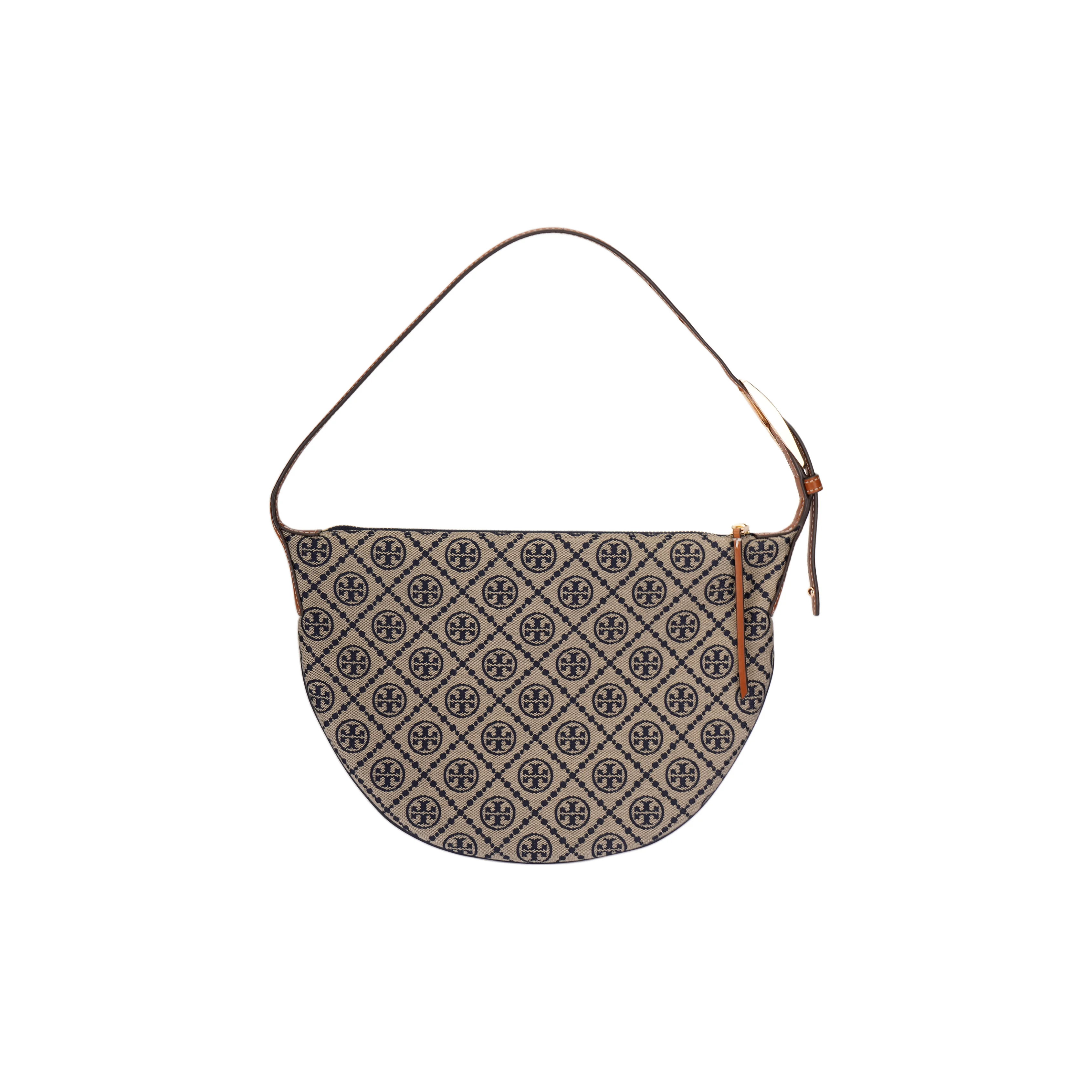 TORY BURCH Tory Burch T Monogram Fabric Crescent Bag Shoulder Bag Small Women's Marine Blue 174231-405